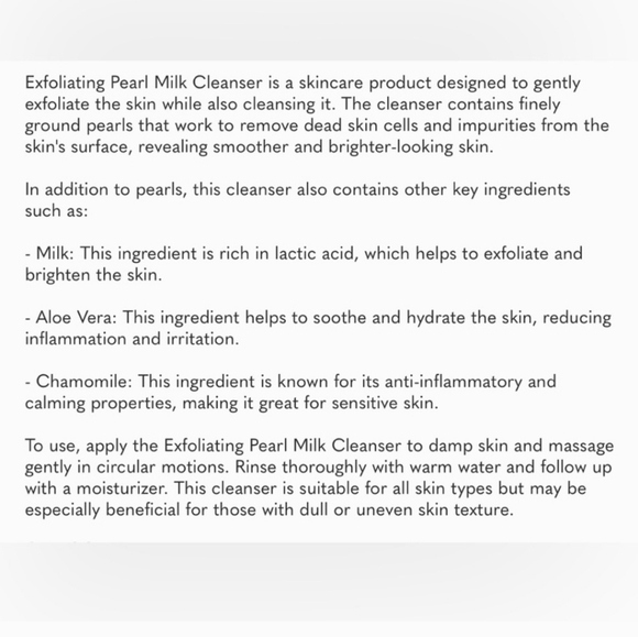 Prestige Exfoliating Pearl Milk Cleanser - new - Picture 2 of 6